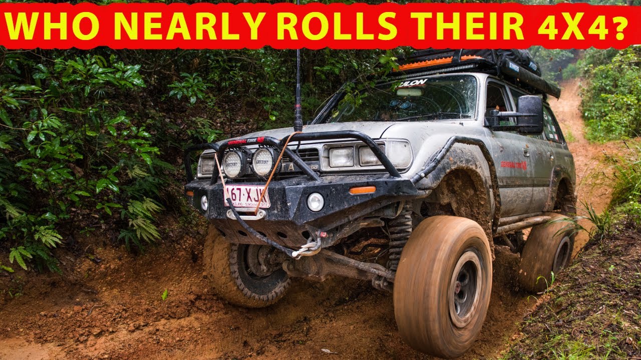 Inches away from rolling a 4WD - what happens next? Muddy, steep 4X4 tracks + EPIC campsites!