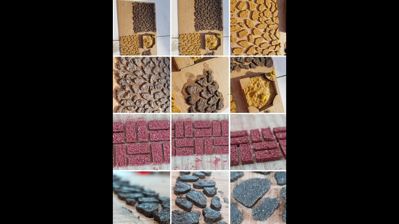 Stone and Brick Stencils 1:12 Scale (PT 1 of 3) RAW UNEDITED