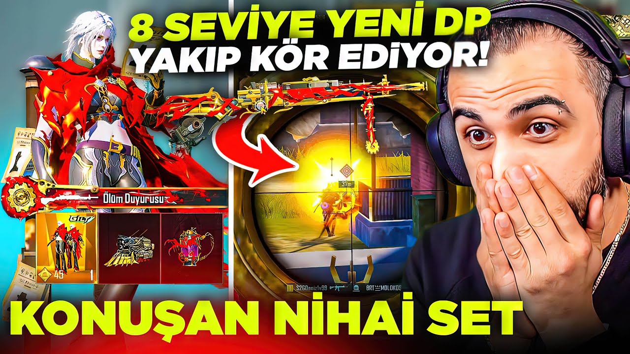 İLK KONUŞAN NİHAİ SET VE DÜŞMANI YAKIP KÖR EDEN 8 SEVİYE DP-28! 😱 (BÖYLESİ GÖRÜLMEDİ) | PUBG MOBILE