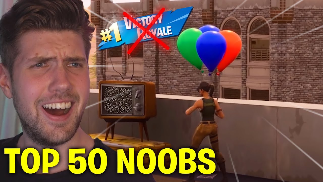 REAGERAR PÅ TOP 50 FORTNITE NOOBS GENOM TIDERNA! *BÄSTA JAG SETT*