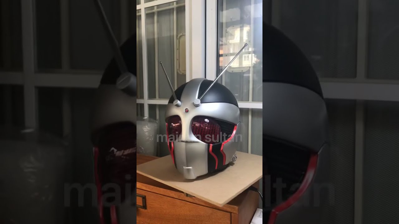 helmet Kamen Rider Black Shadowmoon Black RX Robo Bio scale 1:1 made by aniki cosplay