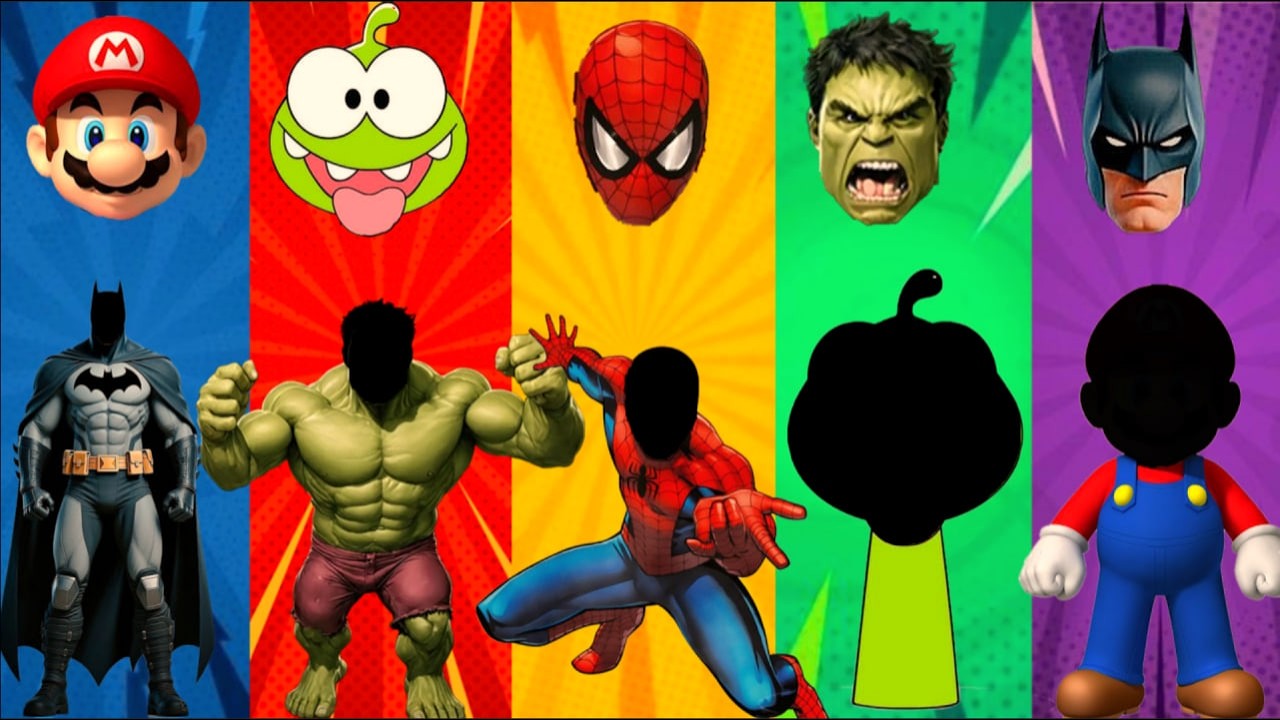 5 ROUNDS Wrong Eyes Quiz! Can YOU Guess Hulk, Spider-Man, Batman, Mario & Om Nom? 99% FAIL!