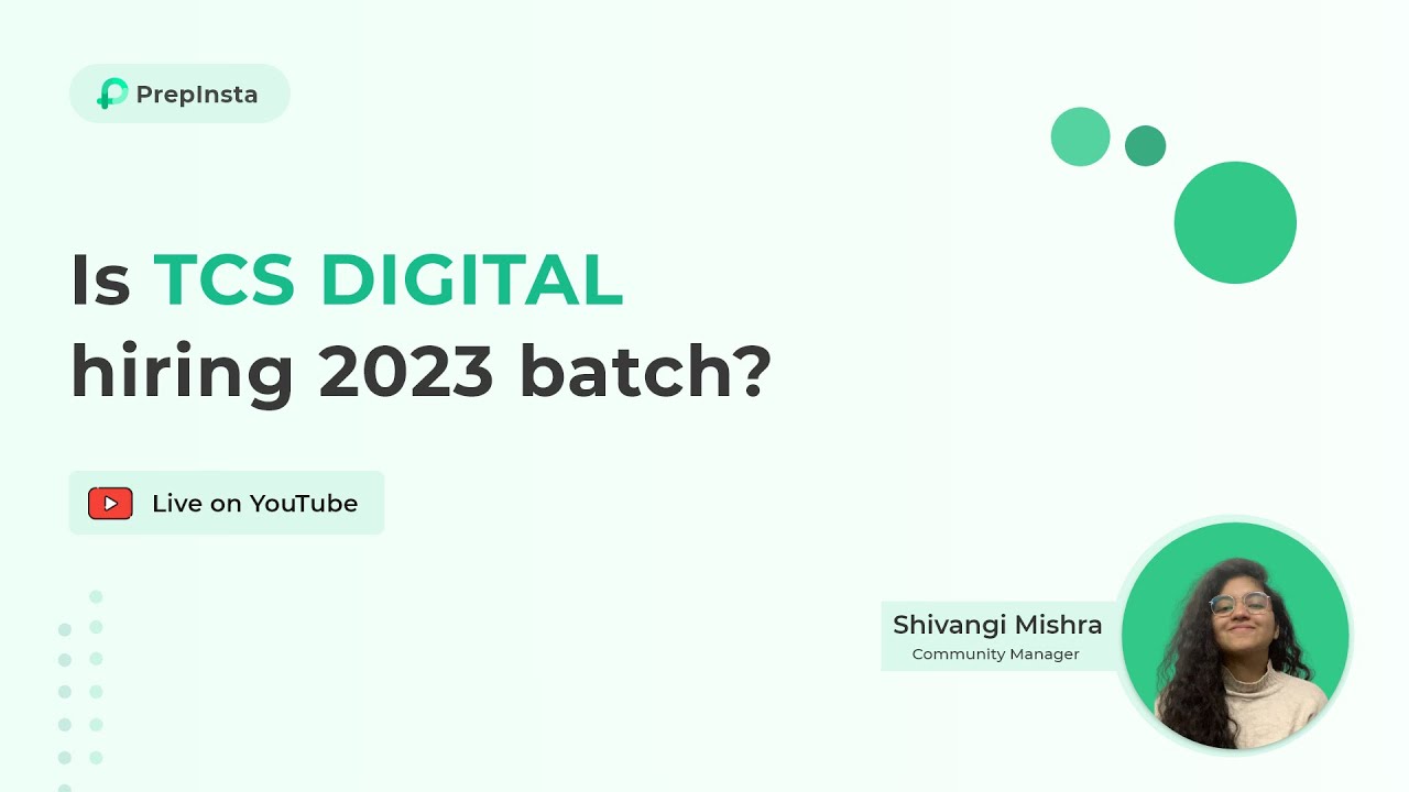 TCS Digital Hiring Update