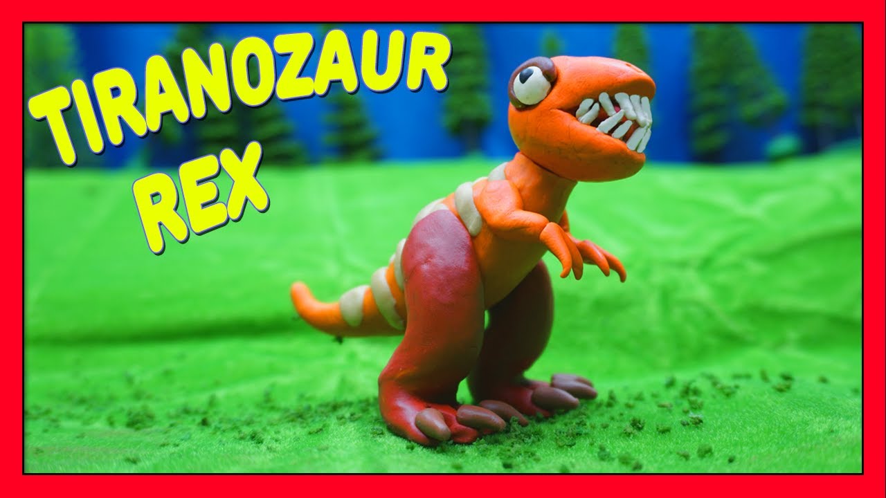 Tiranozaur Rex (T-Rex) - Cum sa faci un dinozaur din plastilina