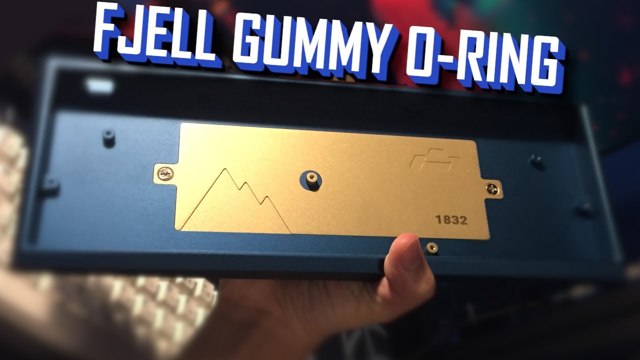 Fjell Unikorn Gummy O-Ring Mount (Merro60 PCB) - JWK Alpacas on Aluminum Plate Typing Sounds