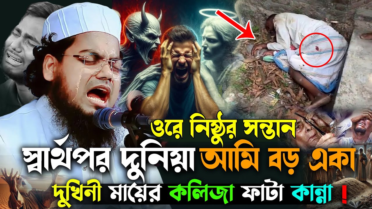 স্বার্থপর দুনিয়া আমি বড় একা,বাবা-মা ছারা কেউ আপন না😭হাবিবুর রহমান মিসবাহ,habibur rahman misbah waz