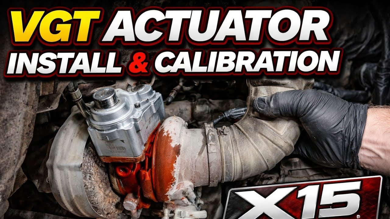 How to install and calibrate turbo actuator x15 Cummins (fault code 5177)