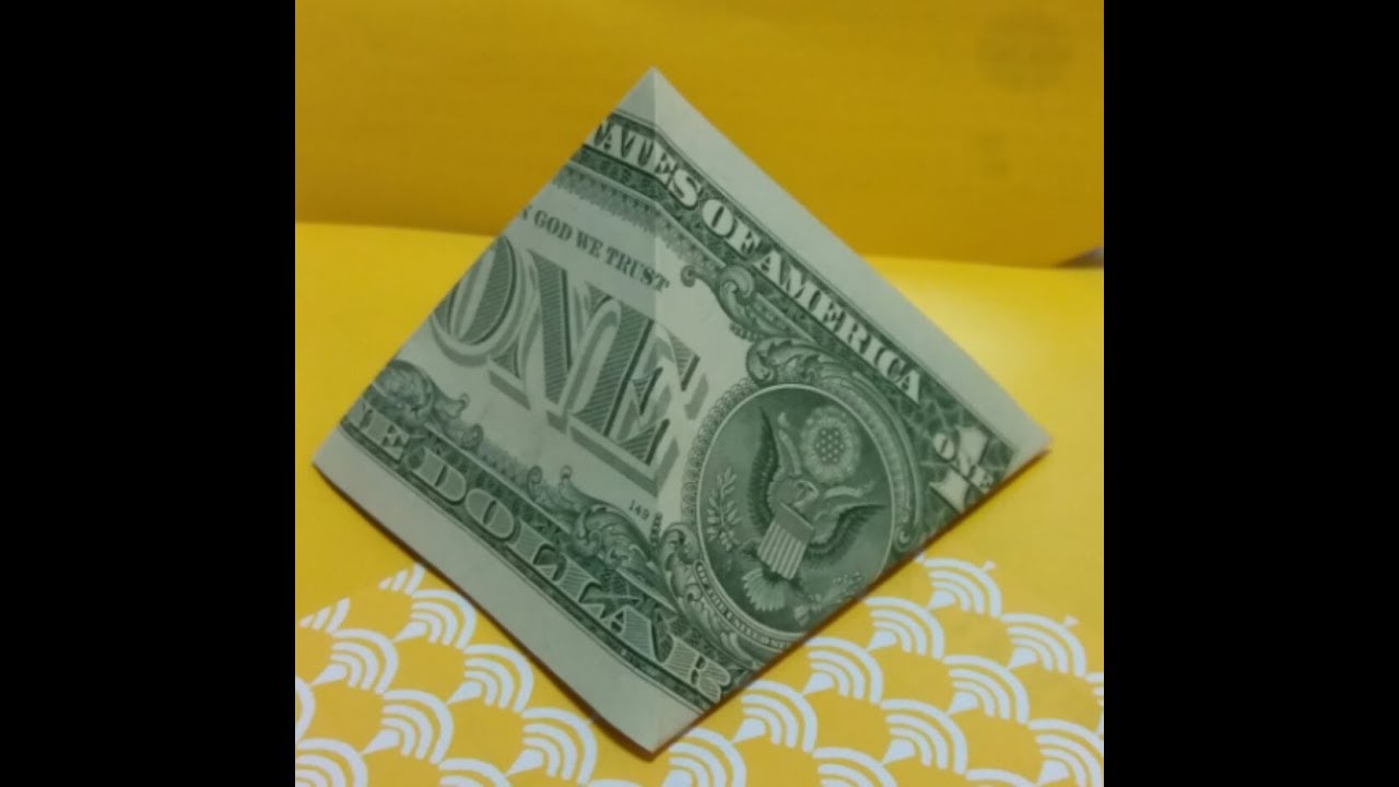 Easy Money Origami Great Pyramid of Giza Model, 2 Dollar MoneyGami Designed © #DrPhu