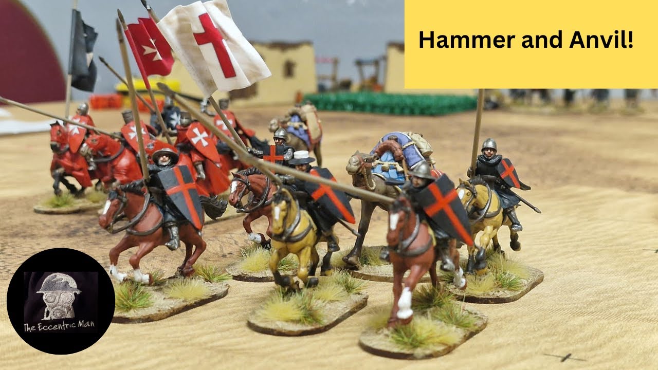 Hammer and Anvil! An Osprey Games Lion Rampant Battle Report. Can the Saracen’s get some revenge?