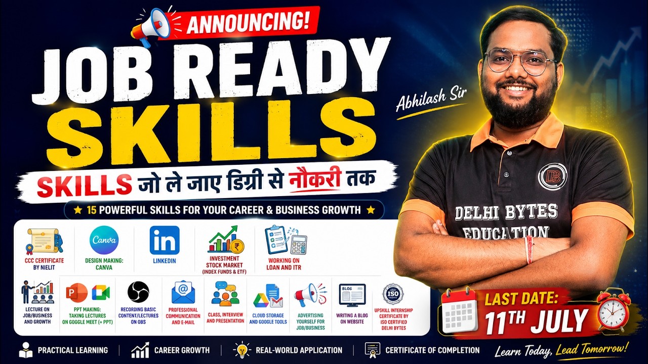 Job Ready Skills to Upgrade your Soft Skills || Delhi Bytes Job Ready Skills || JRS Details