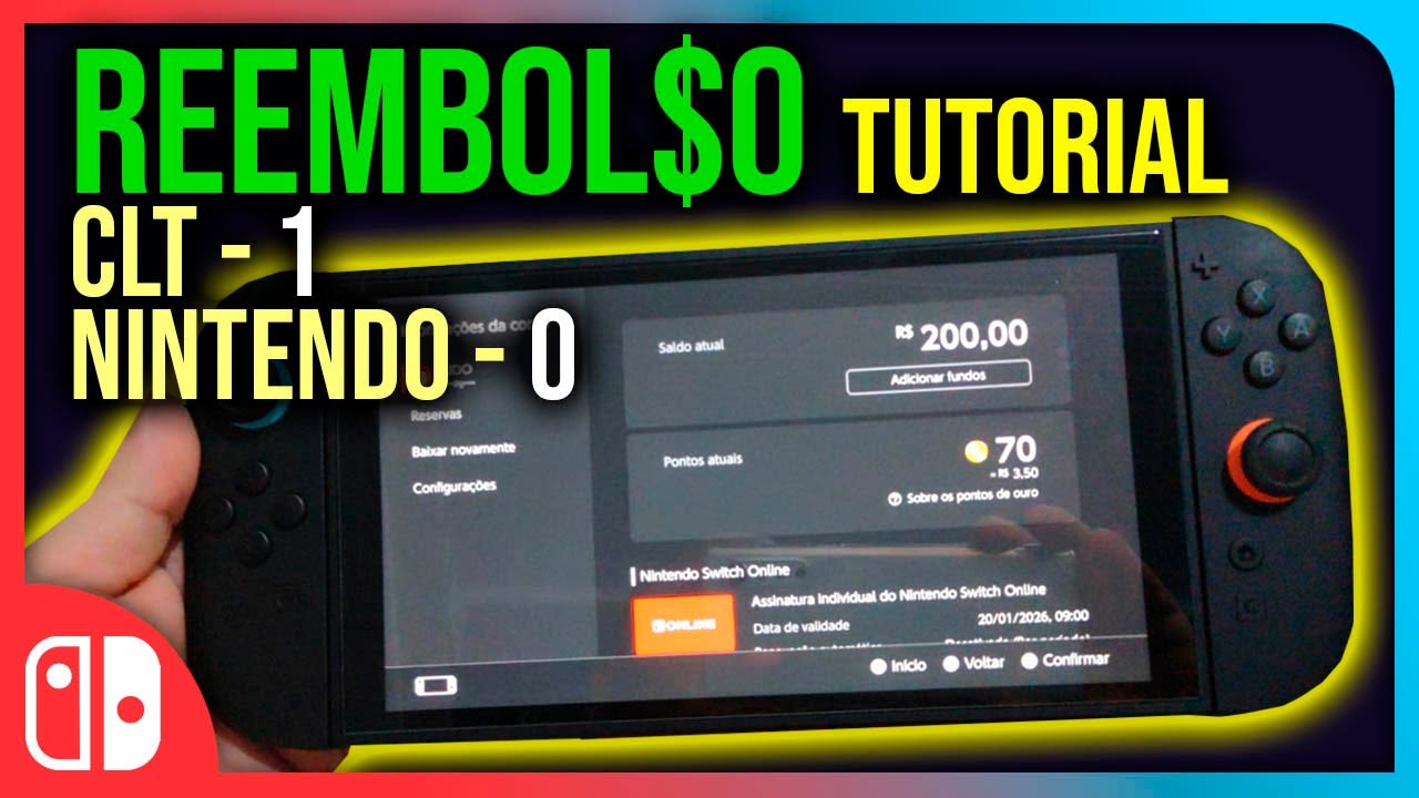 Como Pedir Reembolso no Nintendo Switch 1 e 2