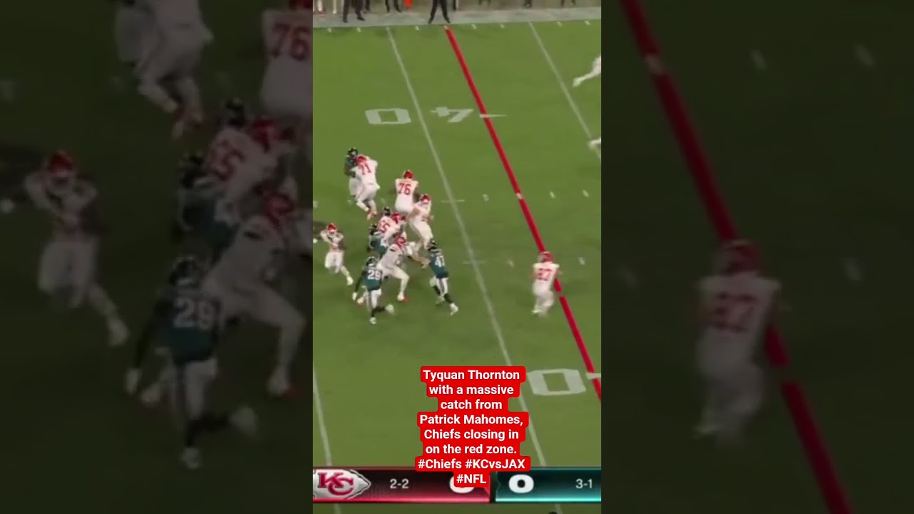 🔥 Tyquan Thornton Makes a Massive Catch from Mahomes! Chiefs Closing in on Red Zone | KCvsJAX