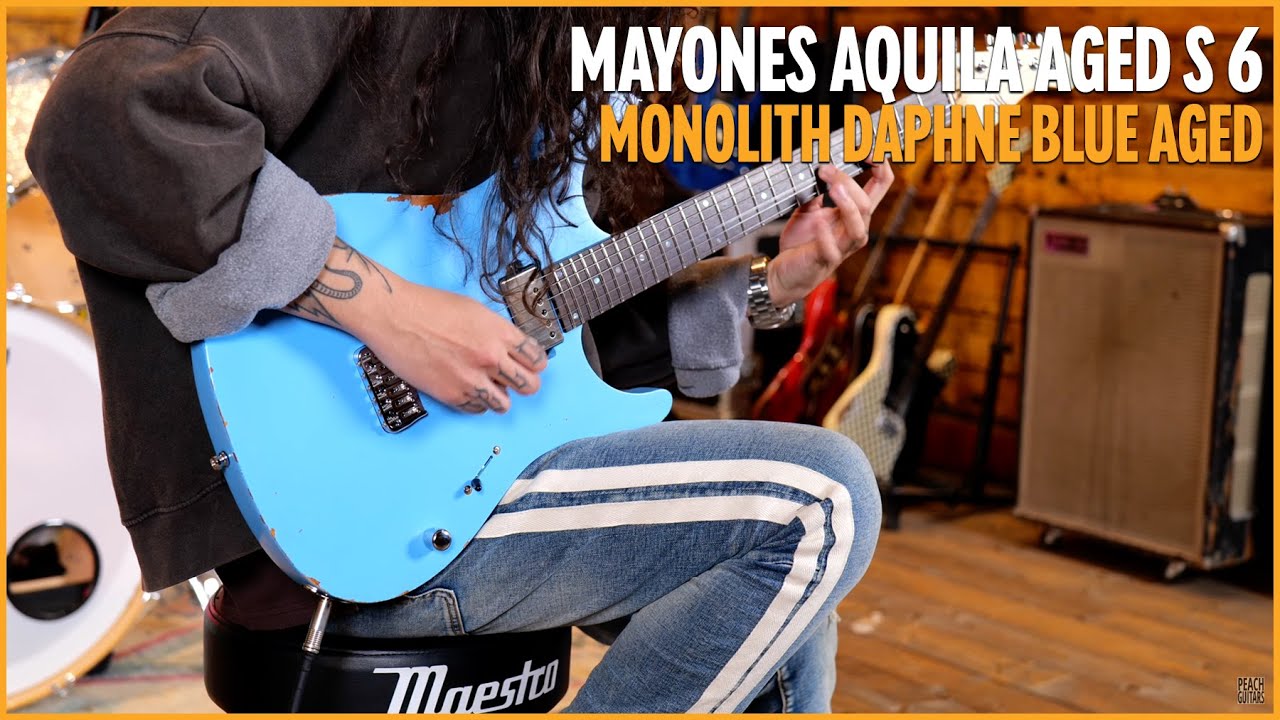 Mayones Aquila Aged S 6 | Monolith Daphne Blue Aged