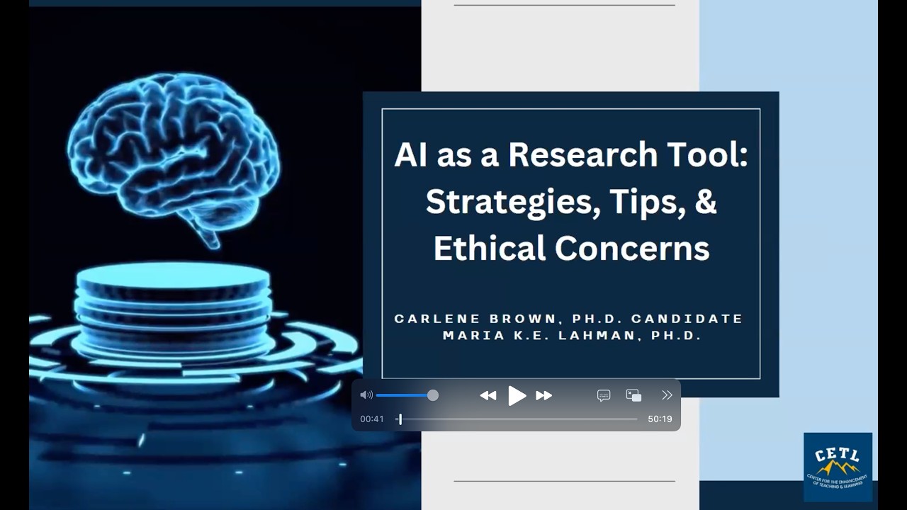 AI as a Research Tool: Strategies, Tips and Ethical Concerns 2025