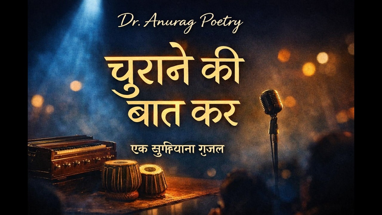 चुराने की बात कर | एक सुफियाना ग़ज़ल | Dr. Anurag Poetry