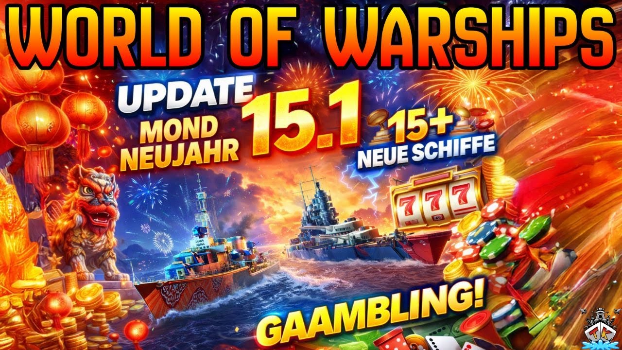 🚨  Update 15.1 &ndash; Mond Neujahr, Neue Schiffe & Gambling... 🎉⚓ | World of Warships