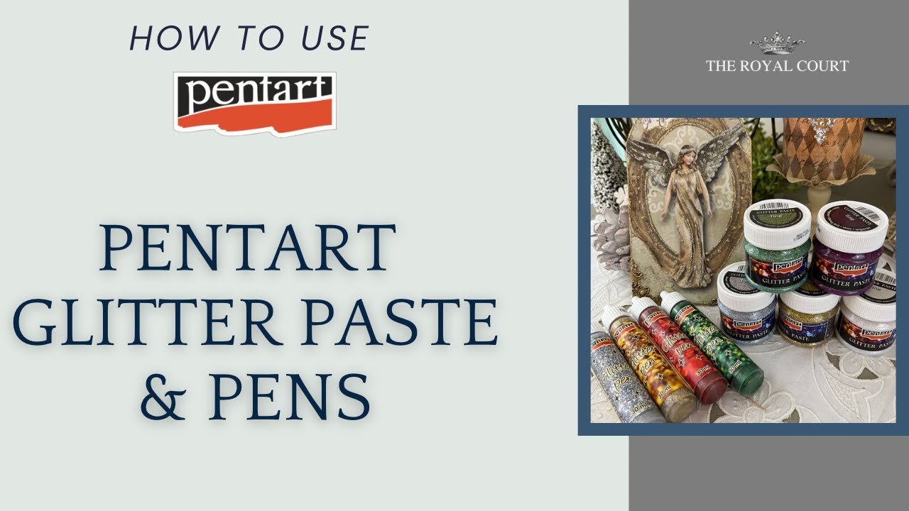 How to Use Pentart Glitter Paste and Pens