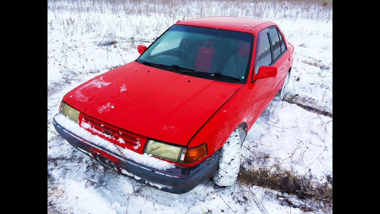 Тест драйв Mazda Familia (старый Японский самурай) праворульная ракета