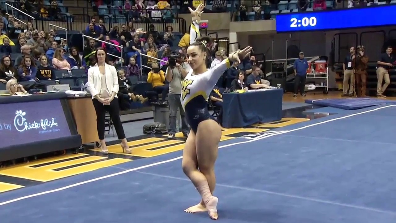 Kirah Koshinski (West Virginia) - Floor Exercise (9.800) - Florida at West Virginia 2018