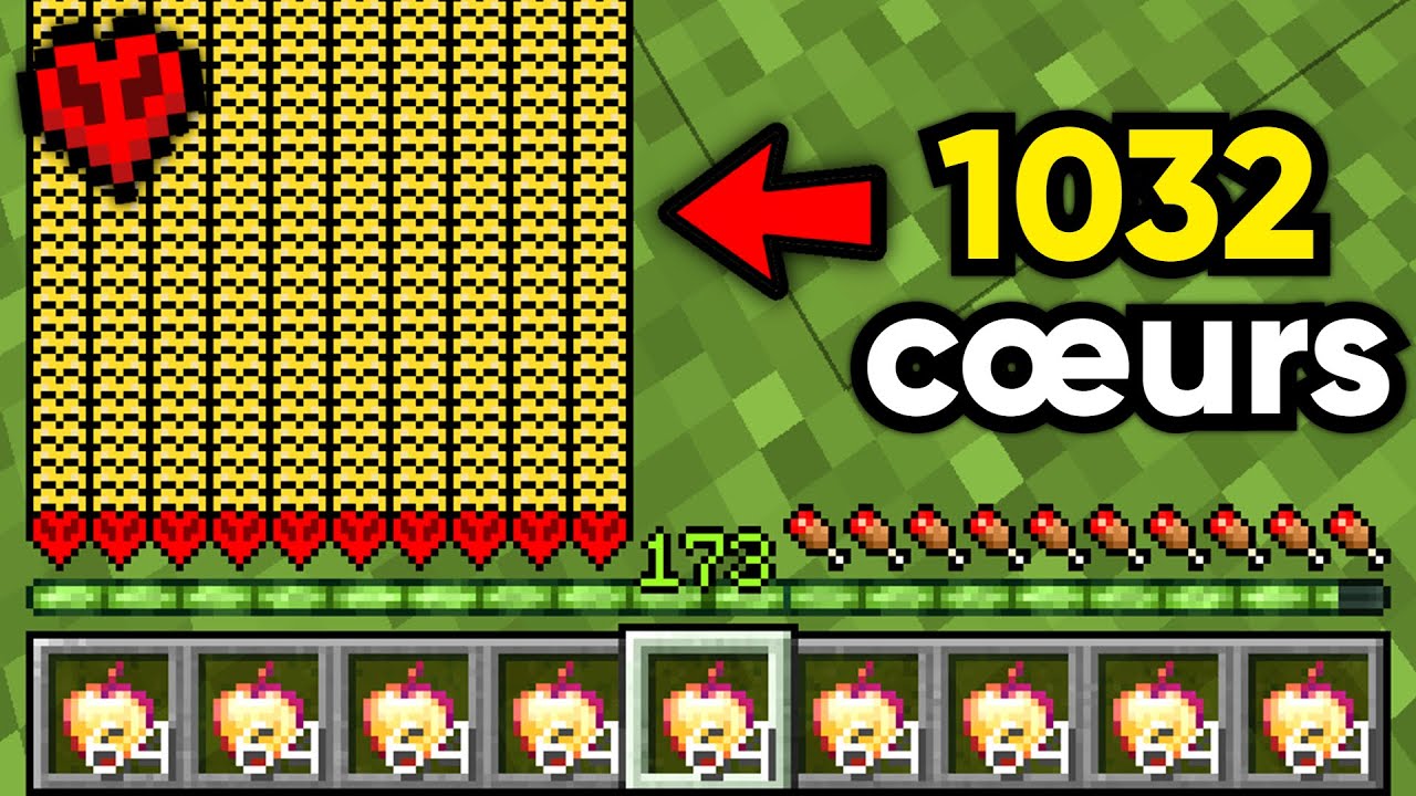 J'ai Obtenu 1032 Cœurs sur Minecraft Hardcore