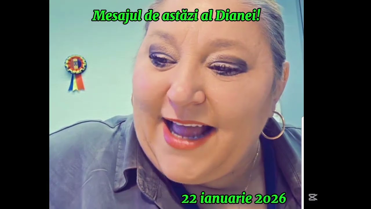 Mesajul de astăzi al Dianei 22 ianuarie 2026!
