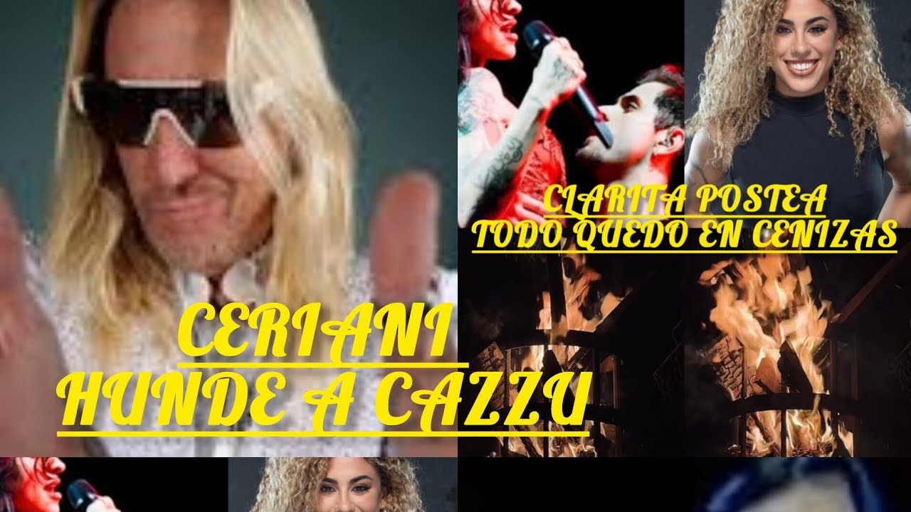 CAZZU LA HUNDE JAVIER CERIANI .ENTREVISTA A CLARITA #angelaaguilar #cristiannodal 