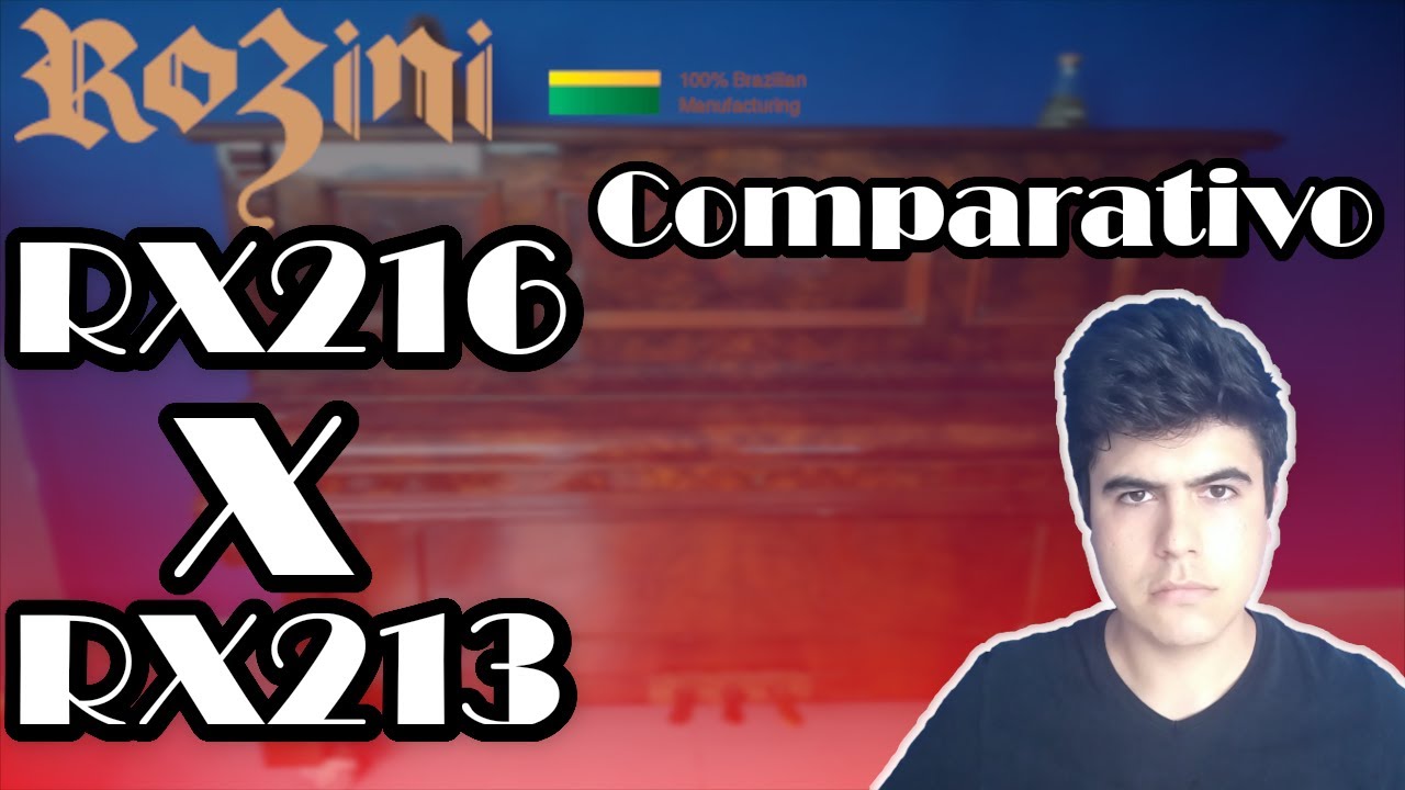 Comparativo Rozini Concertista RX216 x RX213 Profissional