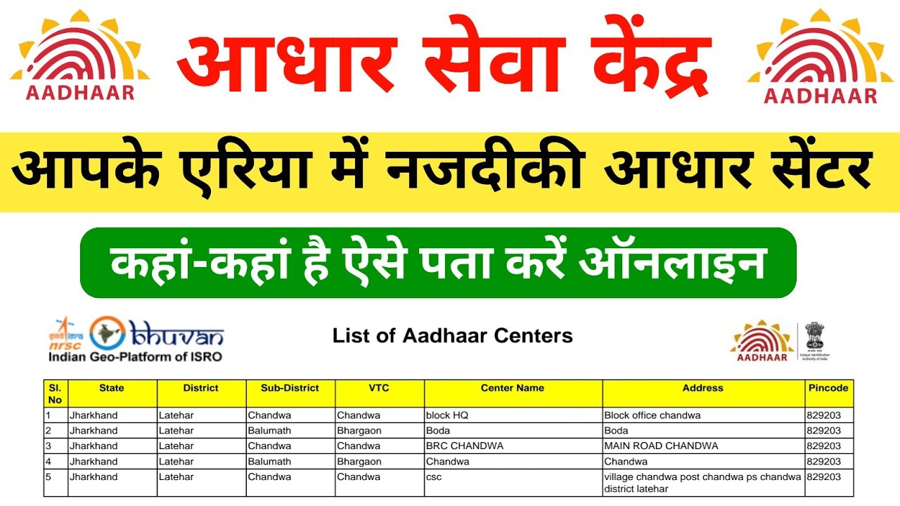 Nearby Aadhar Card Center || Aadhar Center Kaise Pata Kare || Aadhar Seva Kendra Kaise Pata Kare 