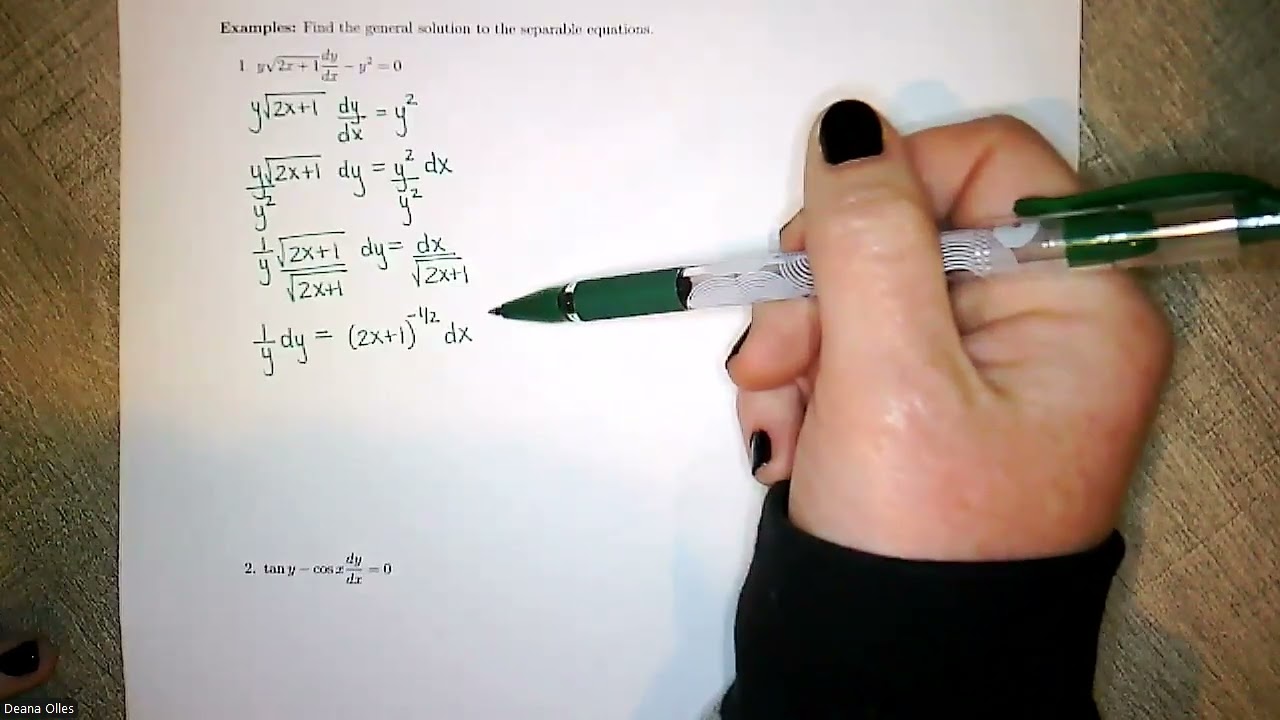 Separation of Variables