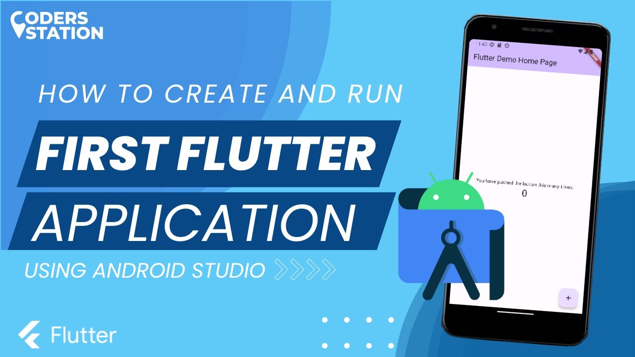 Как создать и запустить приложение Flutter в Android Studio | Создание первого приложения Flutter...