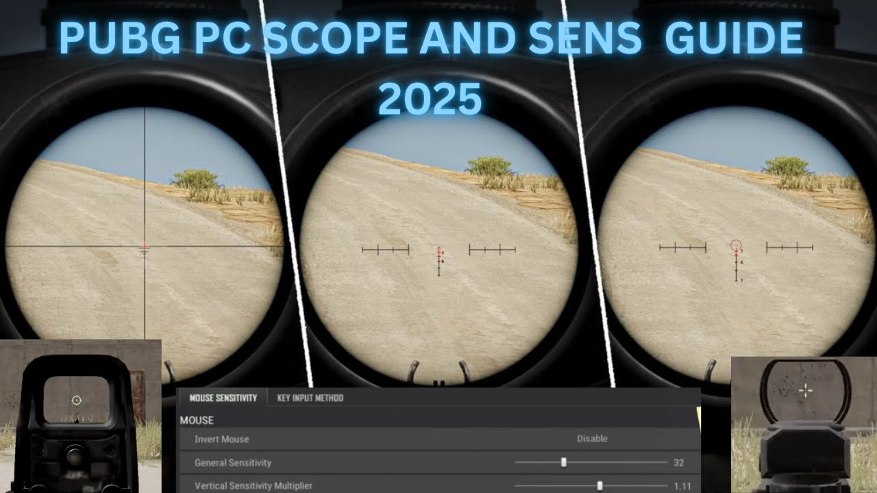 PUBG PC SCOPE AND SENS GUIDE