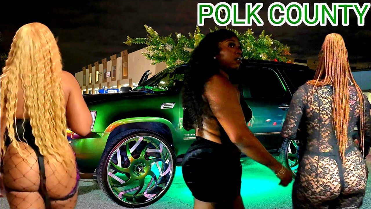 POLK COUNTY NIGHTLIFE 2025 OUTSIDE CLUB ACTION / BIG RIMS / DONKS / VIBING / PARTYING / MONEYBAGG YO