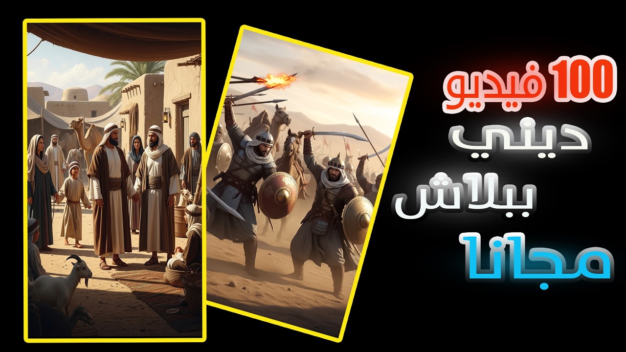 المحتوى الديني بالذكاء الاصطناعي | تحويل النص إلى فيديو طويل مجانا بدون حدود