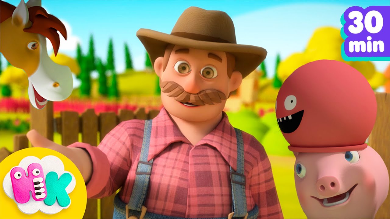 Starý Farmář a Zvířátka 🐮👨‍🌾 Zvuky zvířat a Dětská Písnička na Farmě | HeyKids Česky