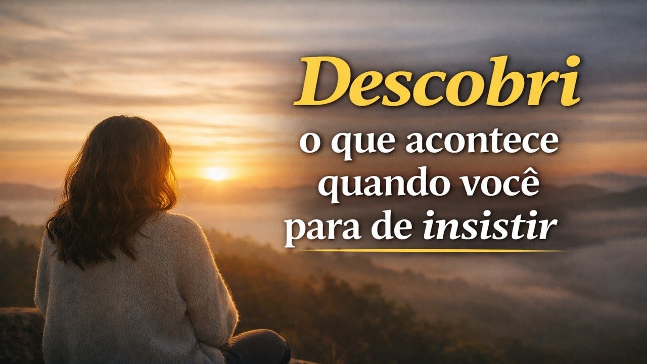 Descobri o que acontece quando você para de insistir