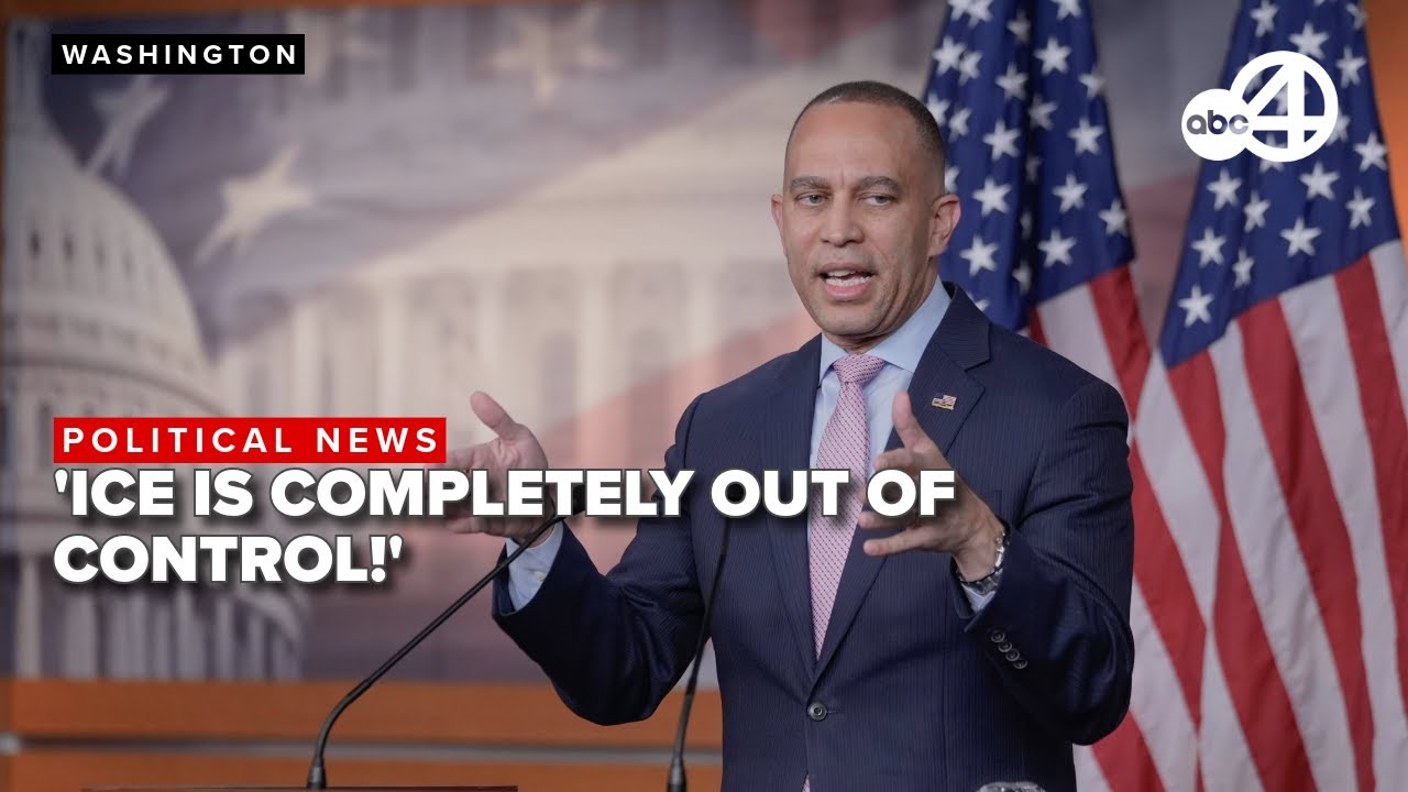 LIVE: Hakeem Jeffries blasts ICE, says Noem is a 'political hack!'