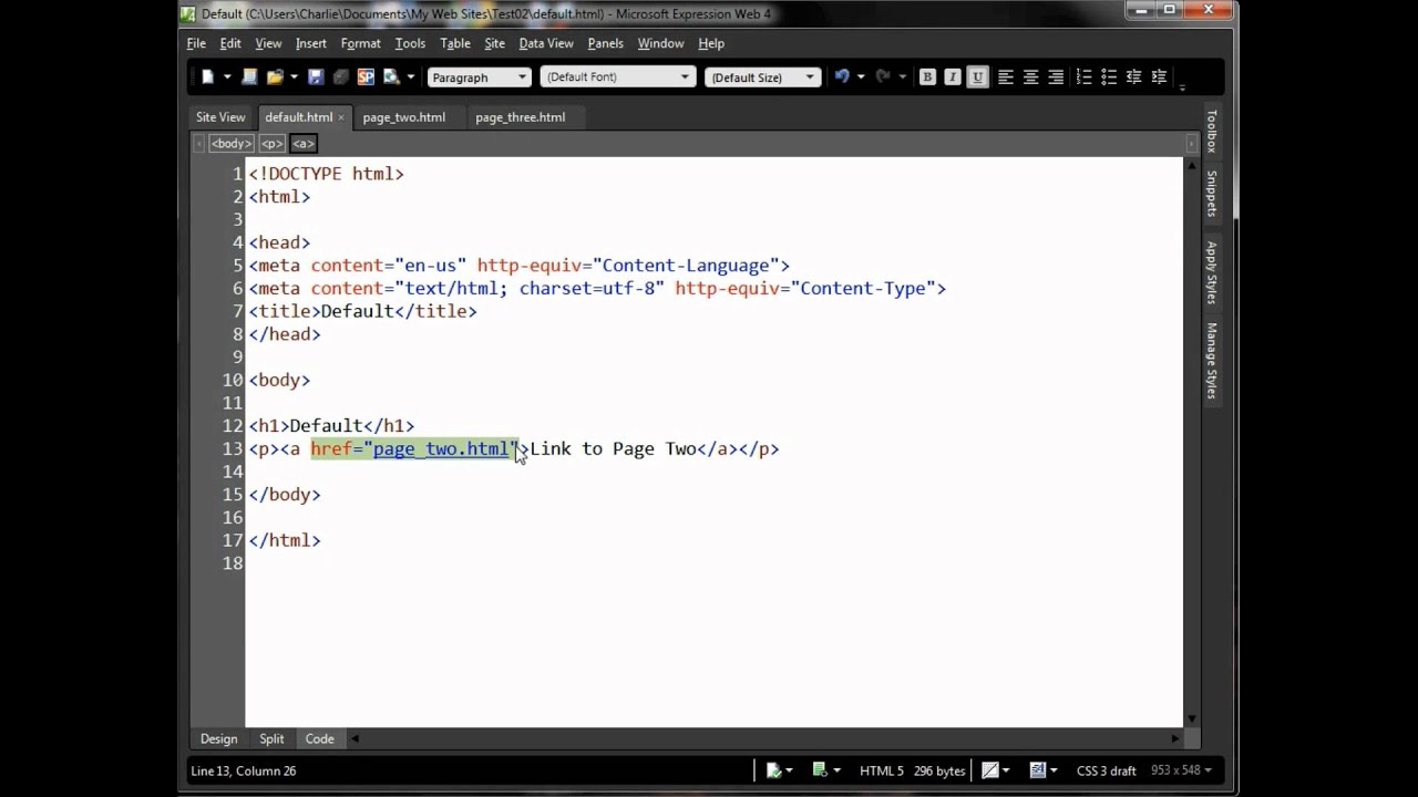 Html Hyperlink Anchor Tag and href Attribute
