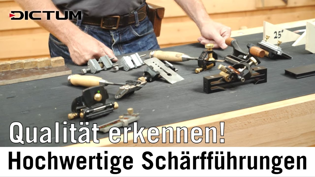 Hochwertige Schärfführungen - Qualität von Schleifführungen erkennen