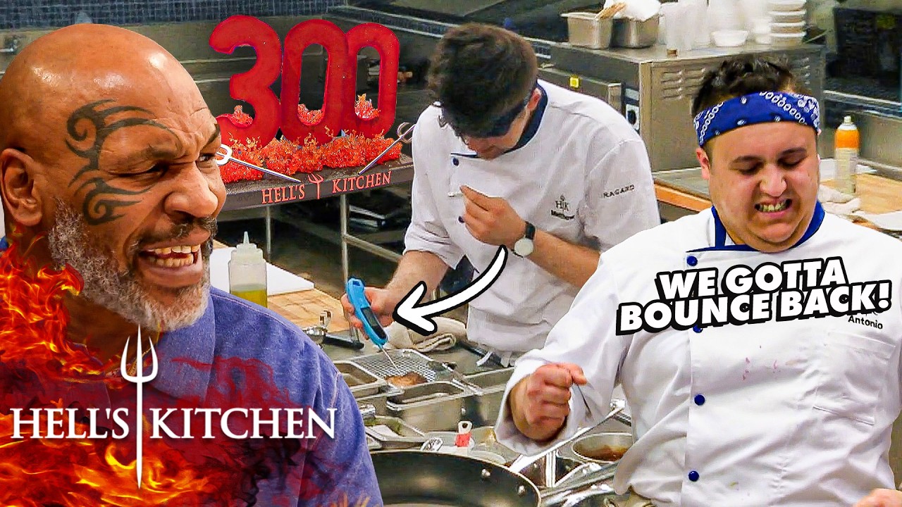 Chef Uses Thermometer, Still Serves Mike Tyson Raw Chicken | Hell's Kitchen Full Service