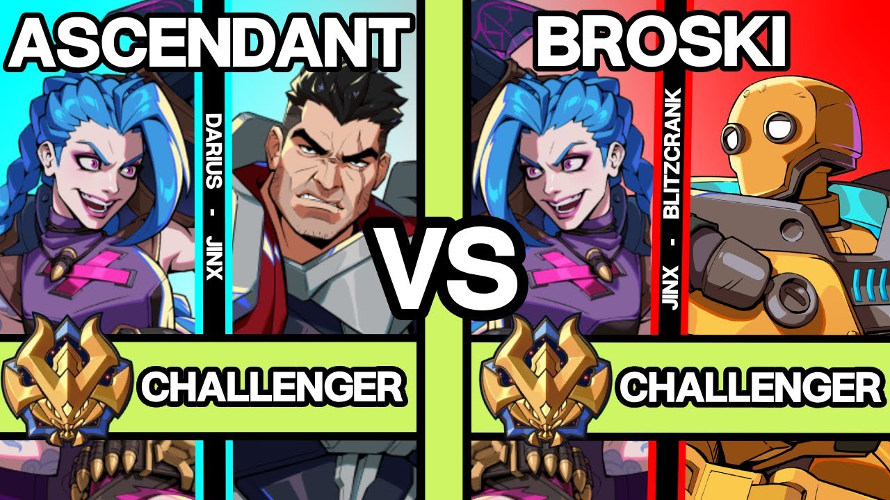 2XKO ▰ BROSKI (Jinx/Blitzcrank) vs ASCENDANT (Darius/Jinx) ▰ 2XKO Pro Replays