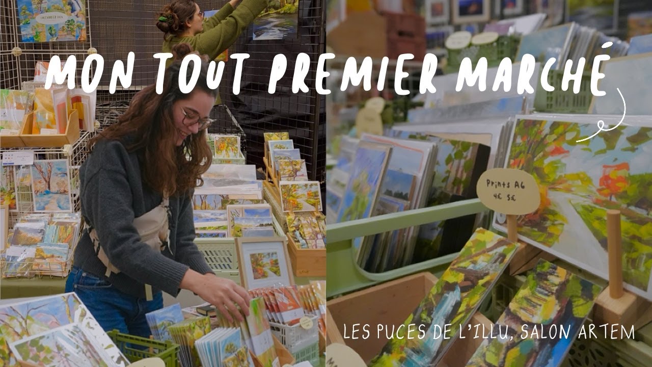MES TOUT PREMIERS MARCHÉS, Préparation pour les puces de l'illu et le salon ARTEM