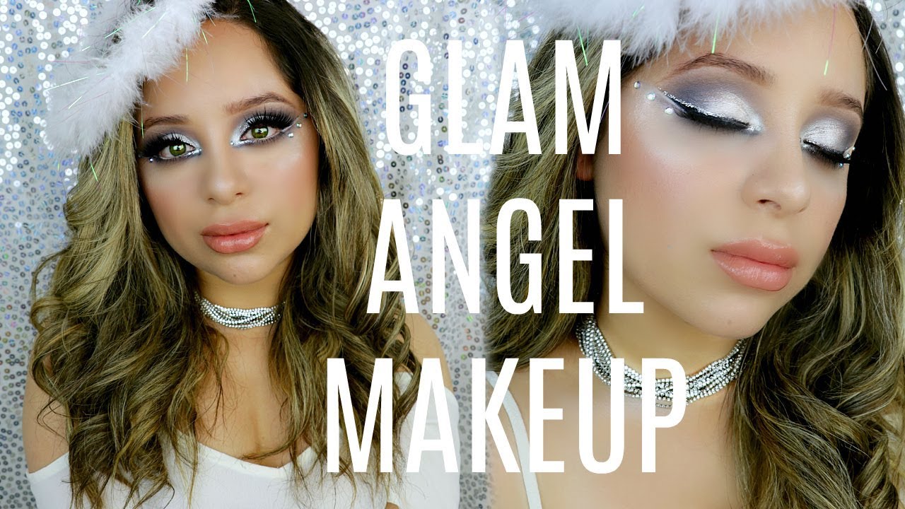 GLAM ANGEL MAKEUP TUTORIAL | GIRLY HALLOWEEN LOOK