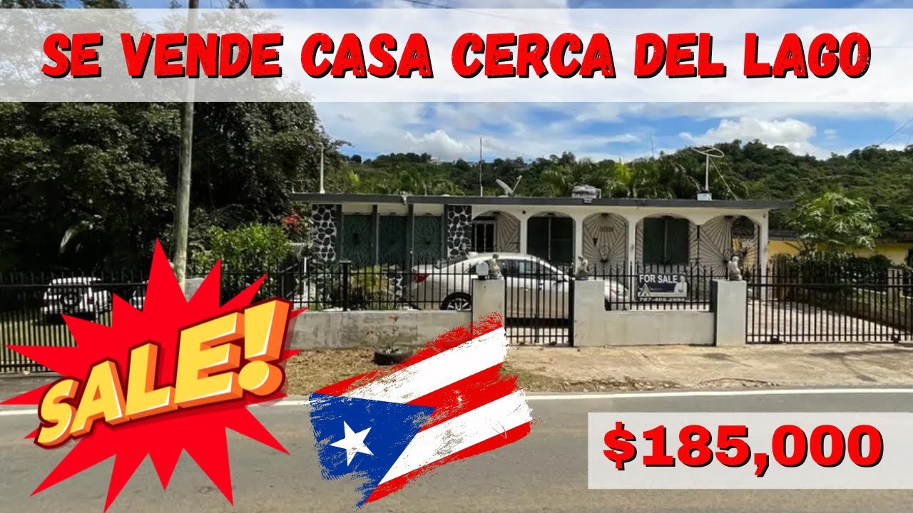 Casa Del Lago Barata a La Venta en Puerto Rico Cerca de todo Esta es Tu Oportunidad $185,000