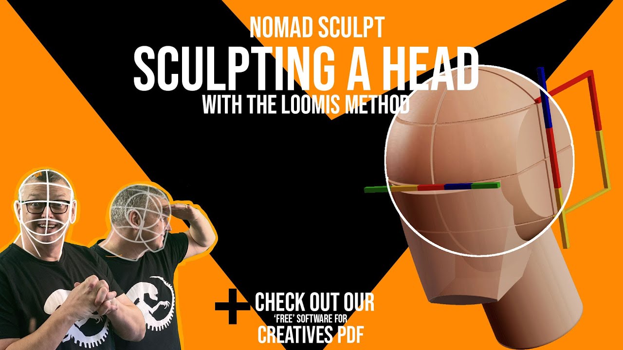 ЛЕПИНГ ГОЛОВЫ В NOMAD SCULPT ПО МЕТОДУ ЛУМИСА. Часть 1. Базовое масштабирование.