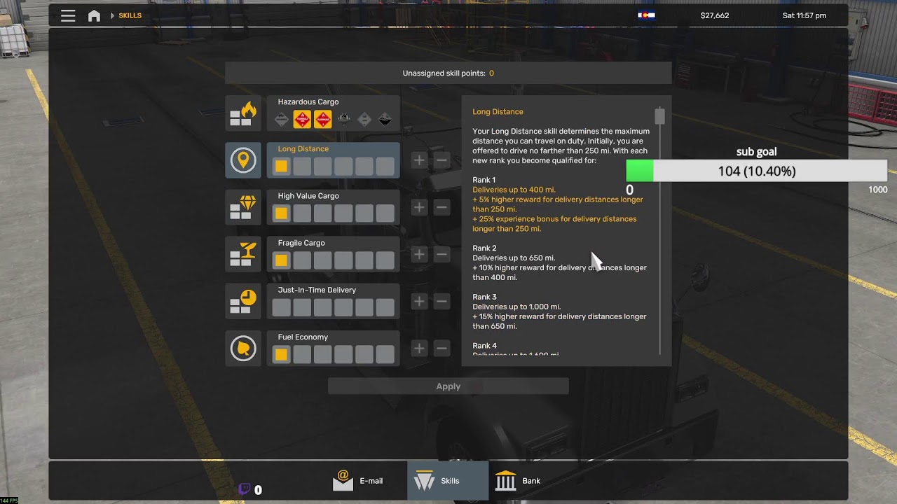 long haulin in ATS