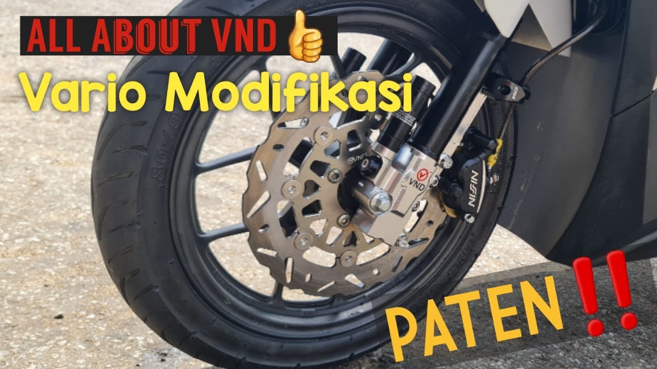 Modifikasi Vario New Menggunakan Part VND ‼ Shock Depan, Shock Belakang, Piringan, dll..
