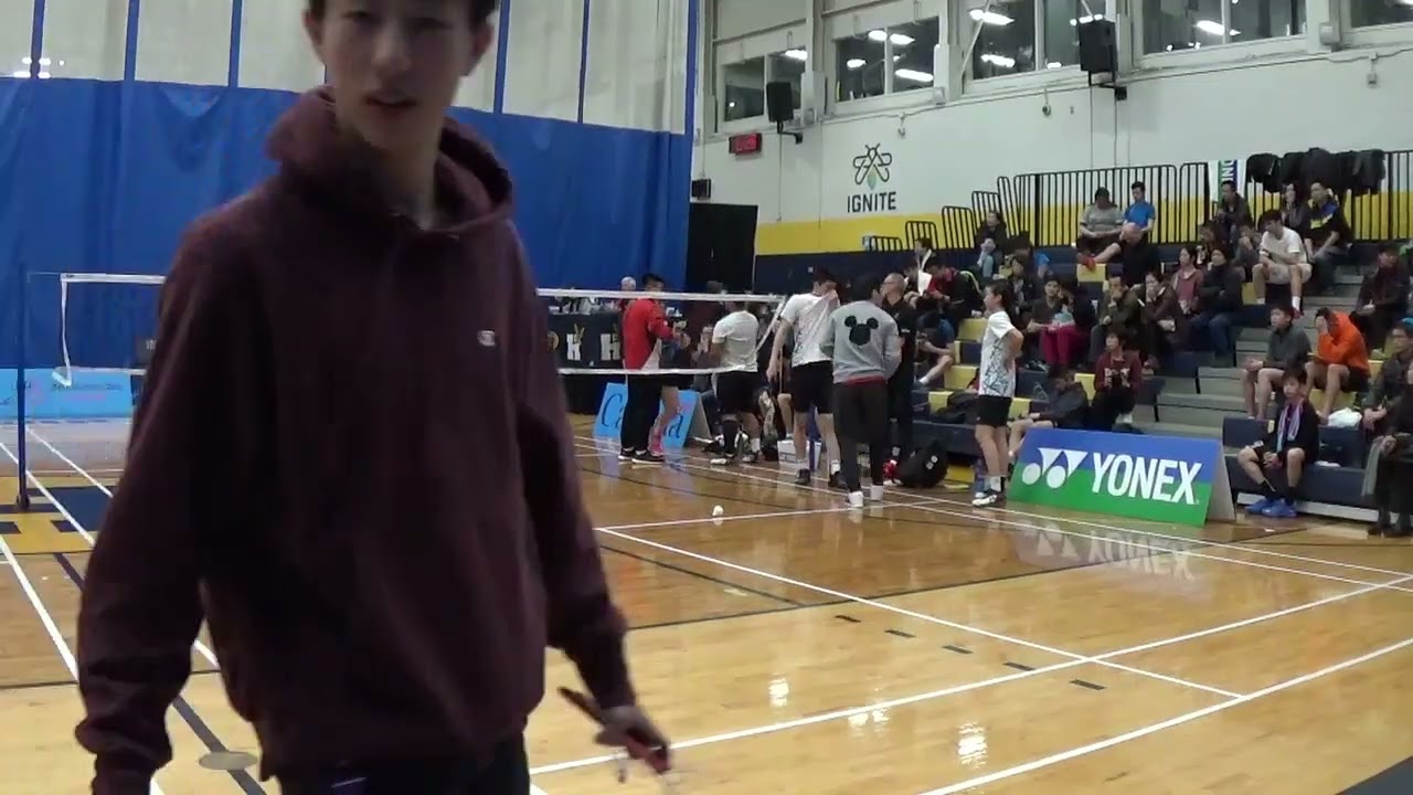 March 16, 2019 Toronto Junior Open |Semi | Brian Yang/Catherine Choi vs  Raphael Motel/Crystal Lai