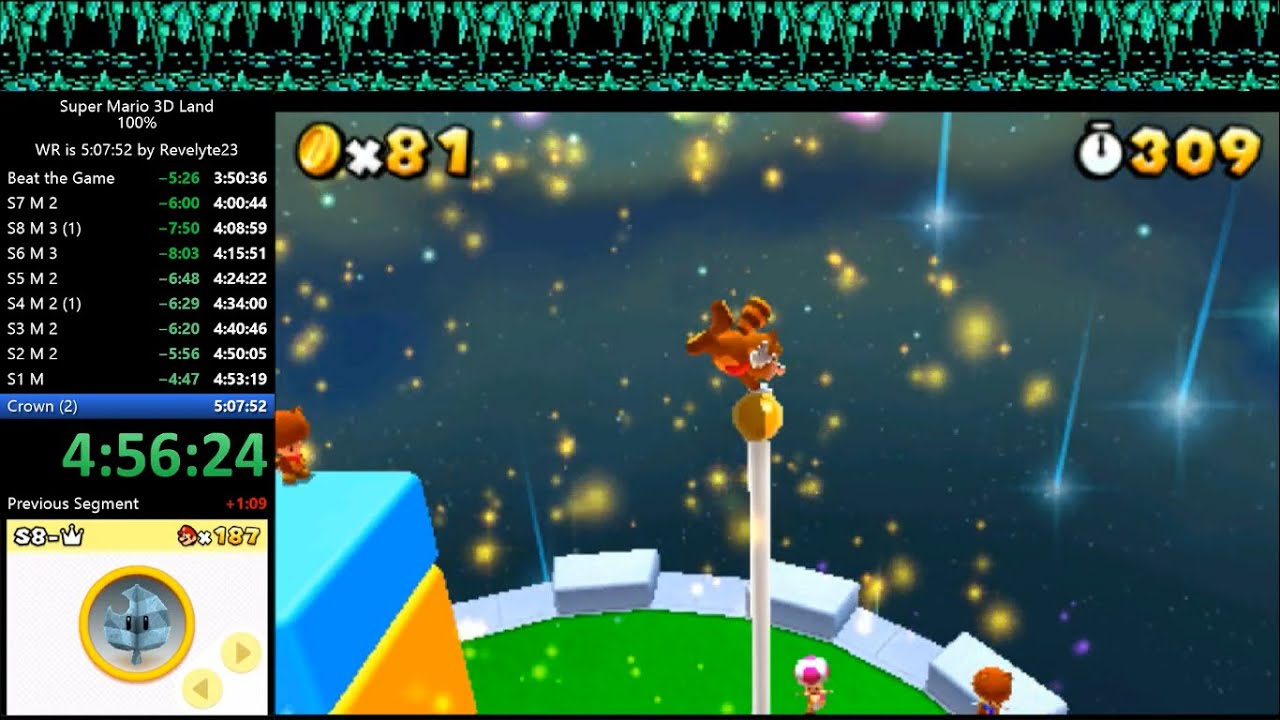 SM3DL 100% 4:59:34 Speedrun World Record