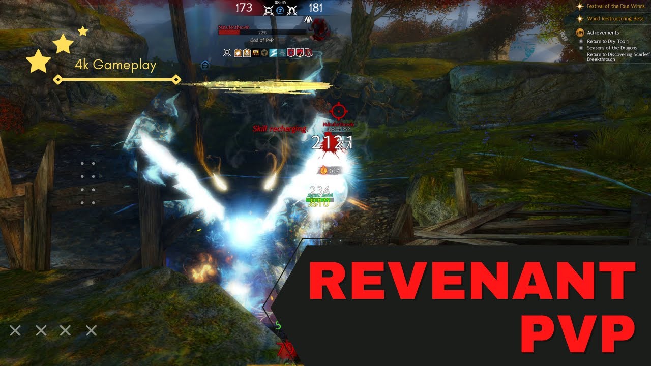 Power Revenant Ranked PvP Gameplay with Commentary (Guild Wars 2) [4K]
