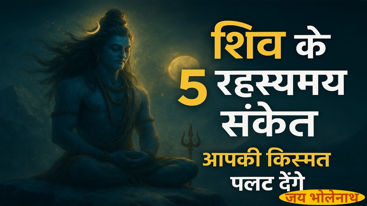 शिव के ये 5 रहस्यमय संकेत आपकी किस्मत पलट देंगे | जानिए महादेव कब बदलते हैं भाग्य | SPARKS BHAKTI